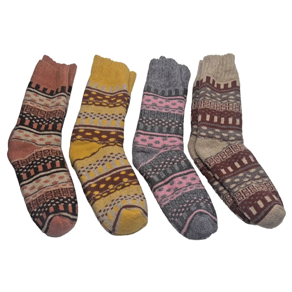 SOFIA Nordic NEW in Package Wool Blend Socks  4 Pairs Large/Regular Germany